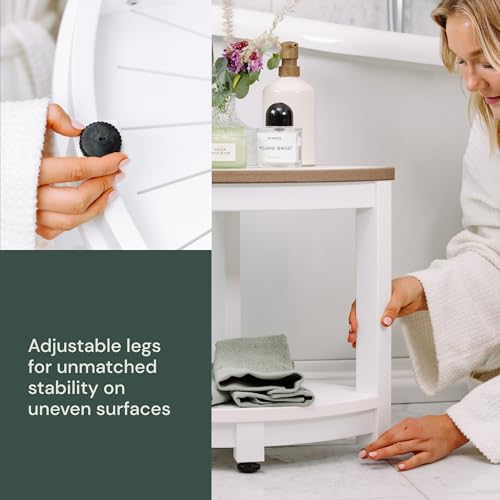 ROHKEX Corner Shower Stool - Waterproof Heavy Duty