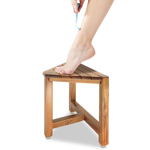 12" Shower Foot Rest - Small Corner Bench