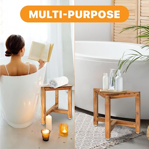 12" Shower Foot Rest - Small Corner Bench