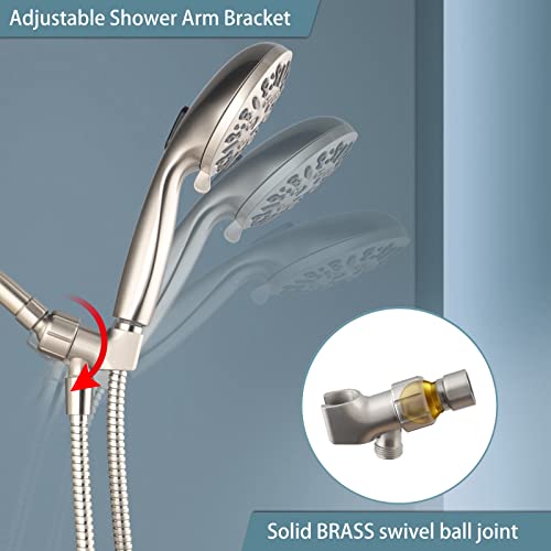 8 Settings High Pressure Handheld Shower Head with Hose