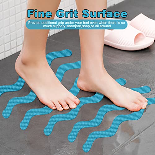 24 Pack Anti-Slip Tub Stickers with Premium Scraper