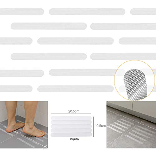 48 Clear Non-Slip Stickers for Bathtubs, Showers, Stairs