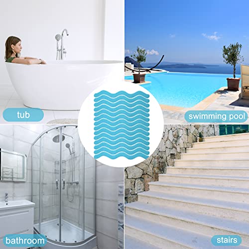 24 Pack Anti-Slip Tub Stickers with Premium Scraper