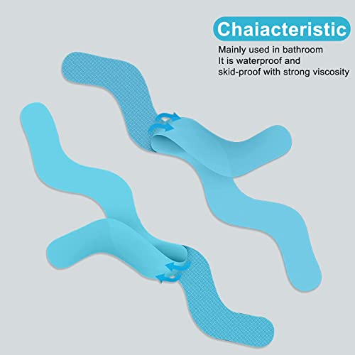 24 Pack Anti-Slip Tub Stickers with Premium Scraper