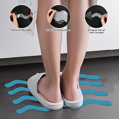 24 Pack Anti-Slip Tub Stickers with Premium Scraper