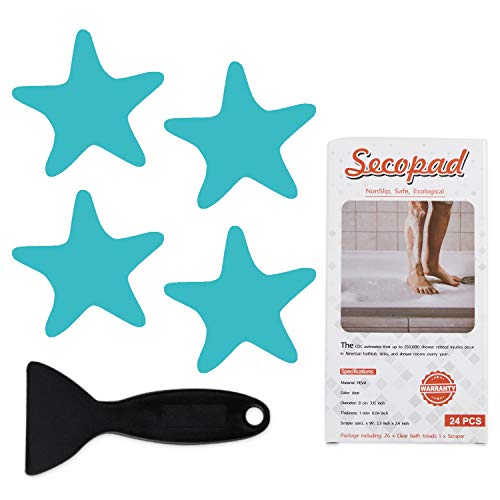 Blue Secopad Anti-Slip Shower Stickers for Bathtubs