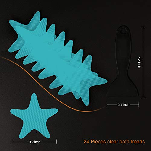 Blue Secopad Anti-Slip Shower Stickers for Bathtubs