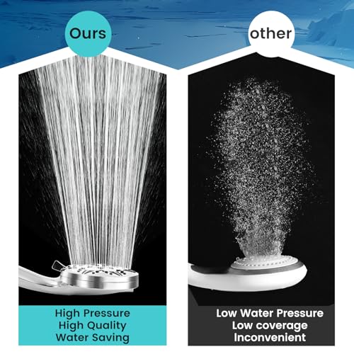10 Function High Pressure Shower Head with Handheld