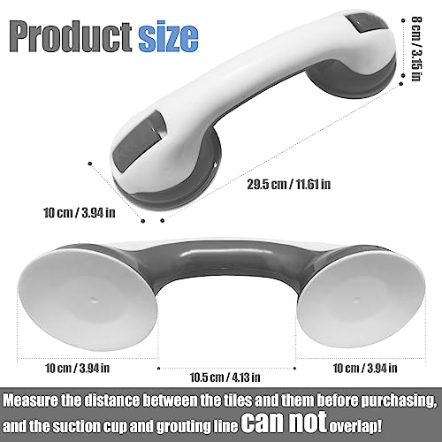 2-Pack Shower Grab Bars for Safe Bathing