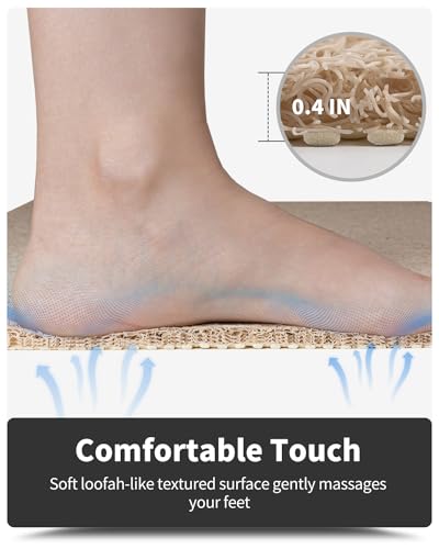 Anti-Slip Bath Mat, 17x30 Inch, for Wet Areas