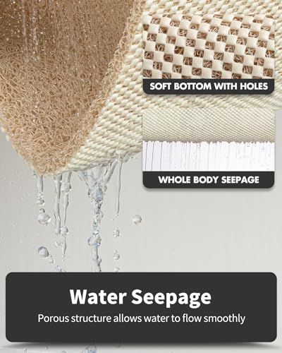 Anti-Slip Bath Mat, 17x30 Inch, for Wet Areas