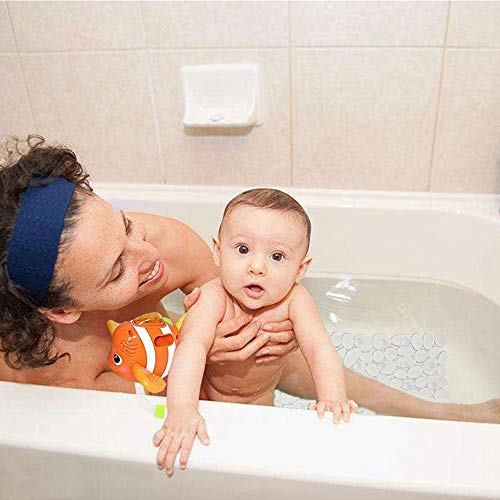 Clear Pebble Bathtub Mats 2-Pack, 35 x 16" Mats