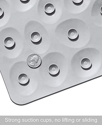Non-Slip Bathtub Mat, 16x31.5 Inch, Strong Suction Cups