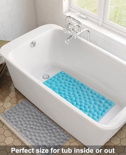 Non-Slip Bathtub Mat, 16x31.5 Inch, Strong Suction Cups