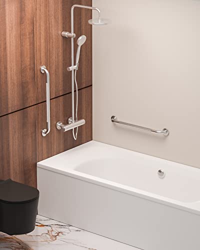24" Stainless Steel Anti-Slip Bathroom Grab Bar