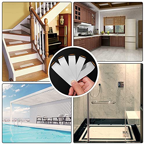 Clear Anti-Slip Stickers for Bath Safety - 24 Pcs
