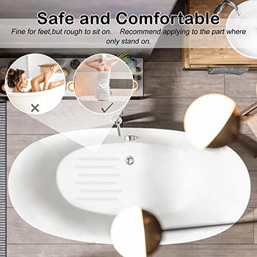 12 Pack Clear Non Slip Bathtub Stickers, 3/4" x 11