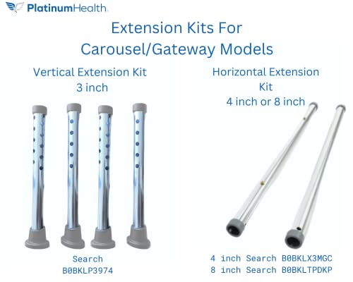 Premium Swivel Seat Sliding Bath Transfer Bench - Blue