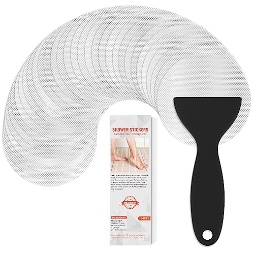 24-Piece Non-Slip Bathtub Stickers for Bathroom Safety
