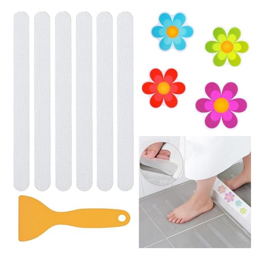 30 Sets Clear Bathtub Non-Slip Stickers - Safe & Fun