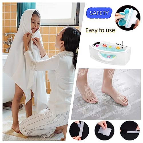 30 Sets Clear Bathtub Non-Slip Stickers - Safe & Fun