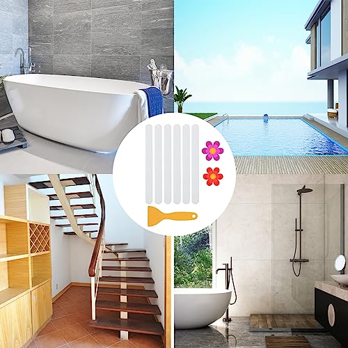 30 Sets Clear Bathtub Non-Slip Stickers - Safe & Fun