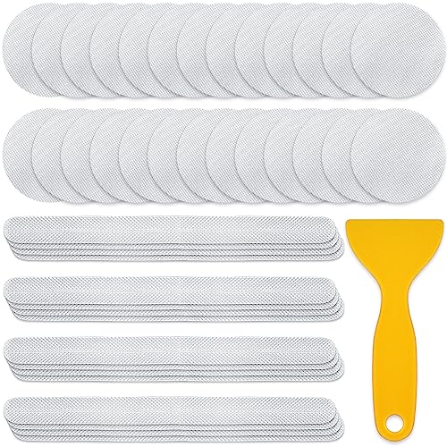 49 Clear Anti-Slip Bath Stickers with Scraper