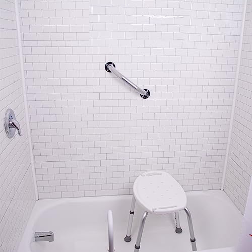 Textured Shower Grab Bars for Bathroom Safety - 12