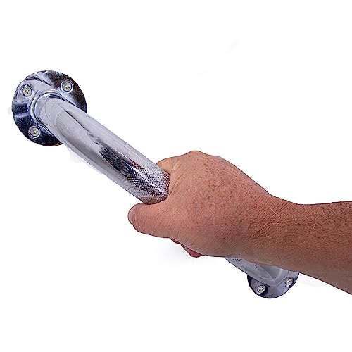 Textured Shower Grab Bars for Bathroom Safety - 12