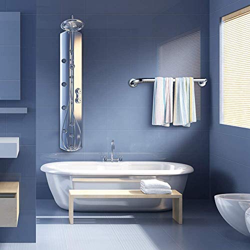 2 Pack Chrome Stainless Steel Shower Grab Bars