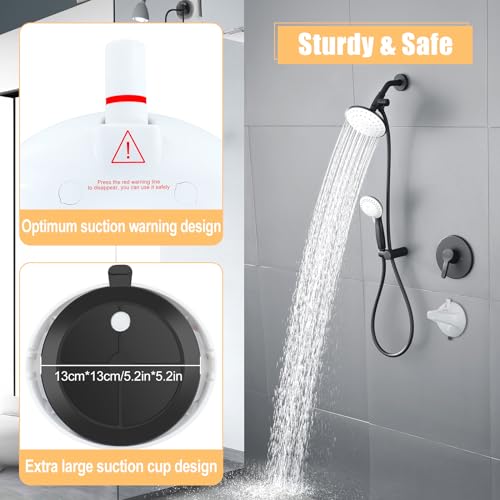 2 Pack Suction Grab Bars for Slippery Bathtubs