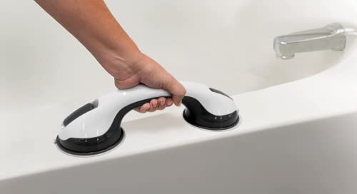 Heavy-Duty 12-Inch Shower Grab Bars (2 Pack) for Seniors