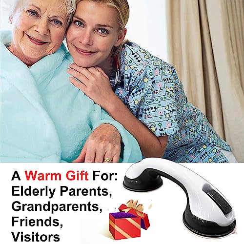 Heavy-Duty 12-Inch Shower Grab Bars (2 Pack) for Seniors