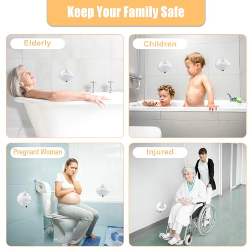 2 Pack Suction Grab Bars for Slippery Bathtubs