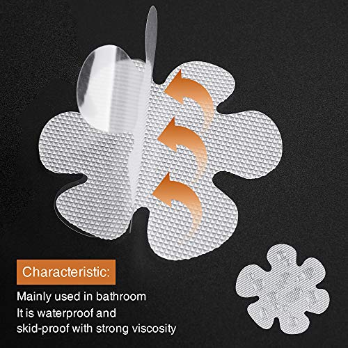 24PCS Non-Slip Bathtub Stickers with Premium Scraper