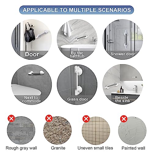 Kaglro 12" Slip-Resistant Grab Bars for Bathtubs & Showers