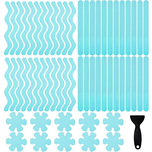 58PCS Anti Slip Stickers with Scraper for Bathtubs