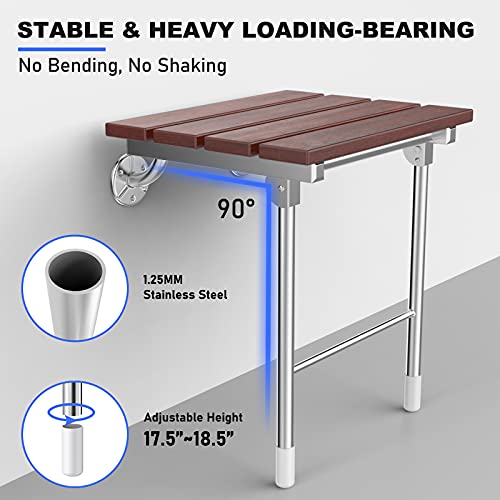 Foldable Wall Mount Shower Seat for Seniors