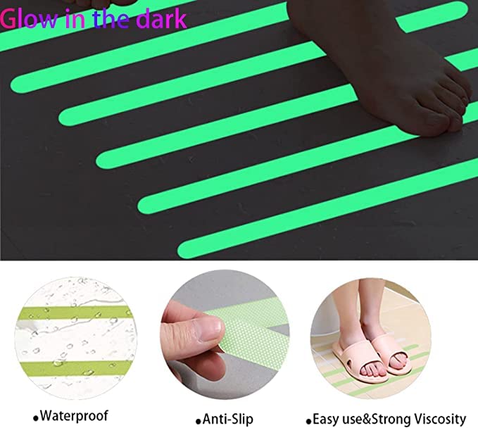 Luminous Bathtub Non Slip Stickers - 24 Pcs