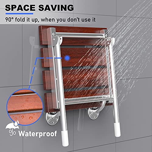 Foldable Wall Mount Shower Seat for Seniors