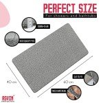 Asvin Soft Textured Non-Slip Tub Mat, 24x16 Inch