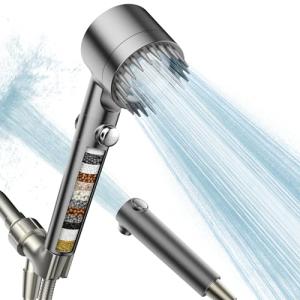 Filtered Shower Head with Handheld, High Pressure & Multiple Spray Modes, Power Washụceran