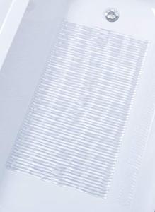 Clear Non-Slip Bamboo Bath Tub Mat - Safe, Clean