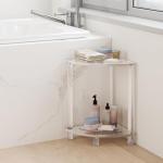 Clear Acrylic Corner Shower Stool - Small & Waterproof
