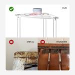 Clear Acrylic Corner Shower Stool - Small & Waterproof