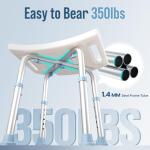 Adjustable Anti-Slip Bath Stool for Elderly and Disabled