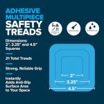 Custom Design Square Safety Treads for Slippery Bathtubs