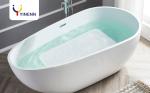 Non-Slip Bathtub Mat with Suction Cups & Drain Holes