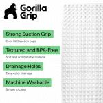 Gorilla Grip Bathtub Mat: Long, Soft, Clear, Machine-Washable