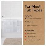 Gorilla Grip Bathtub Mat: Long, Soft, Clear, Machine-Washable